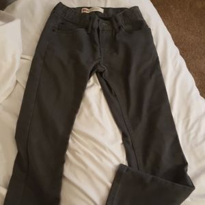 Boys levis 511 charcoal gray size 10 reg.